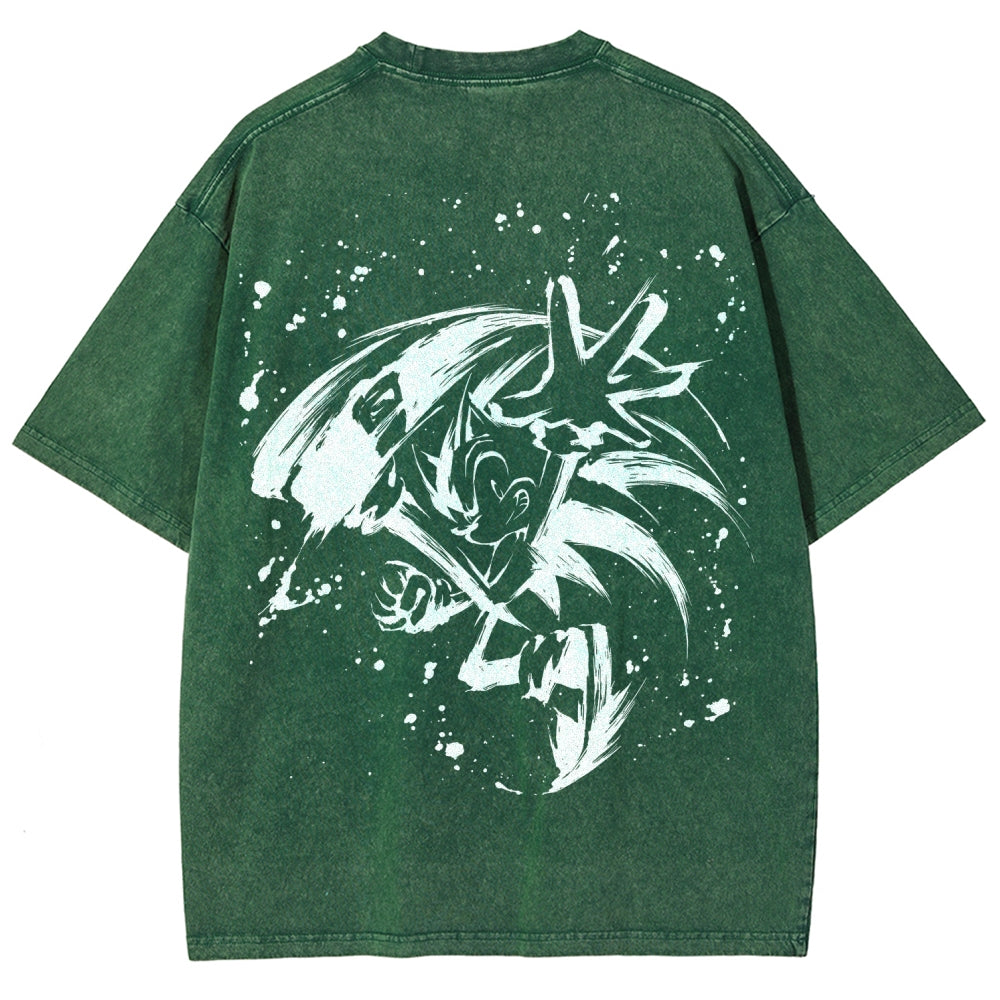 Sonic Unisex Fit Washed T-Shirt 2601014268