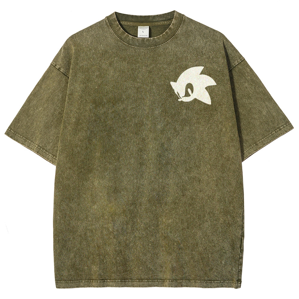 Sonic Unisex Fit Washed T-Shirt 2601014268