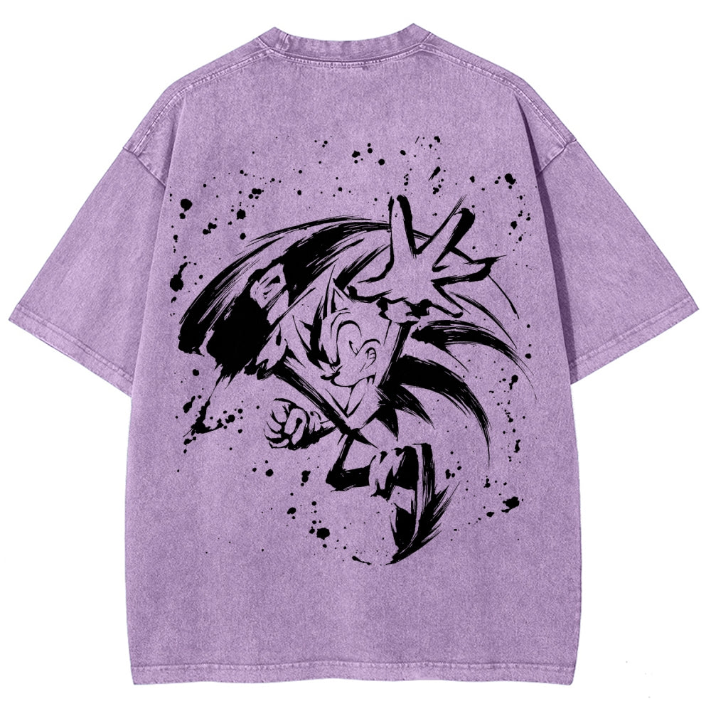 Sonic Unisex Fit Washed T-Shirt 2601014268