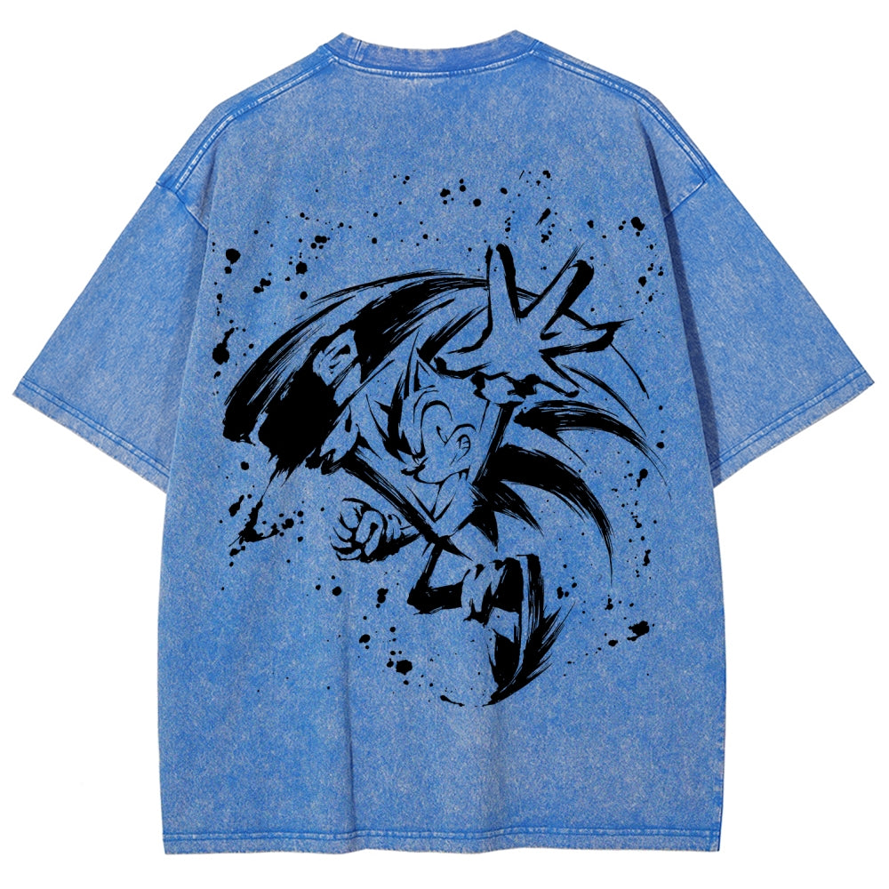 Sonic Unisex Fit Washed T-Shirt 2601014268