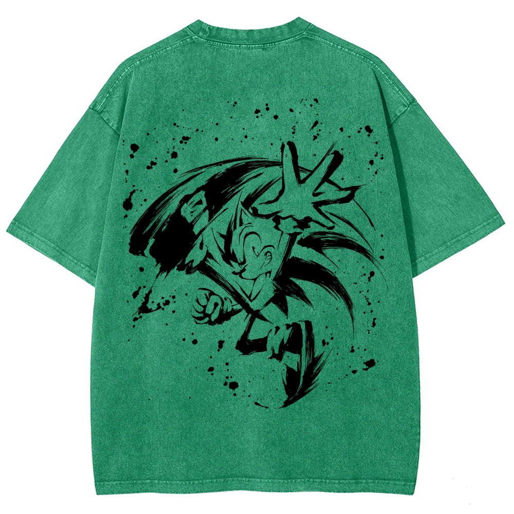 Sonic Unisex Fit Washed T-Shirt 2601014268
