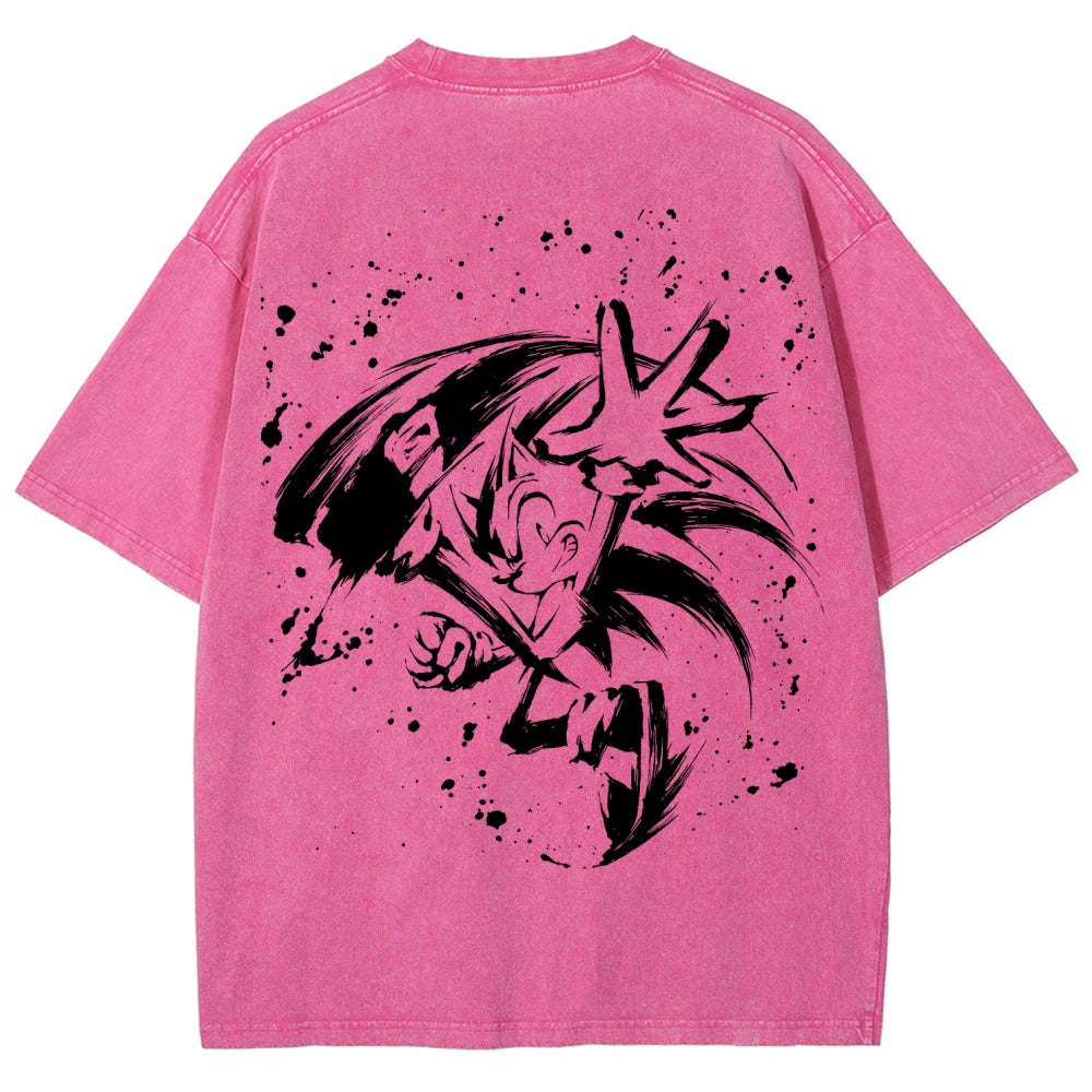 Sonic Unisex Fit Washed T-Shirt 2601014268