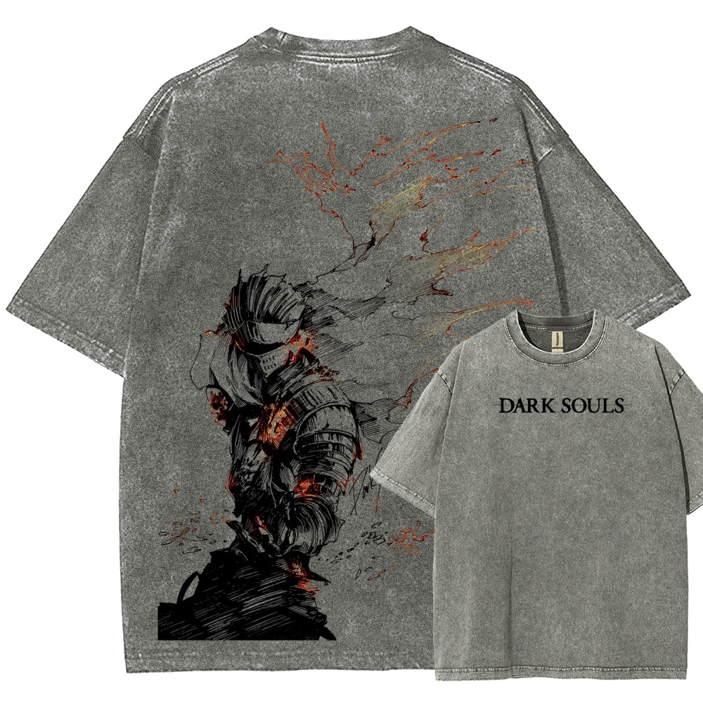 Dark Souls Unisex Fit Washed T-Shirt 2601017980