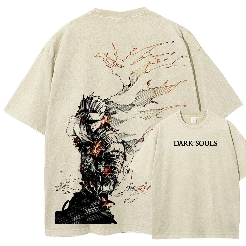 Dark Souls Unisex Fit Washed T-Shirt 2601017980