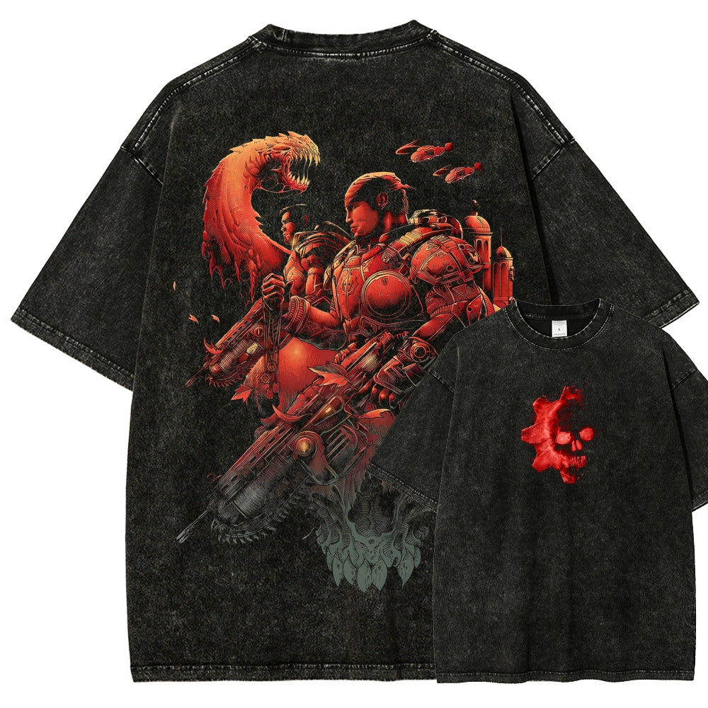 Gears of War Unisex Fit Washed T-Shirt 2601018212