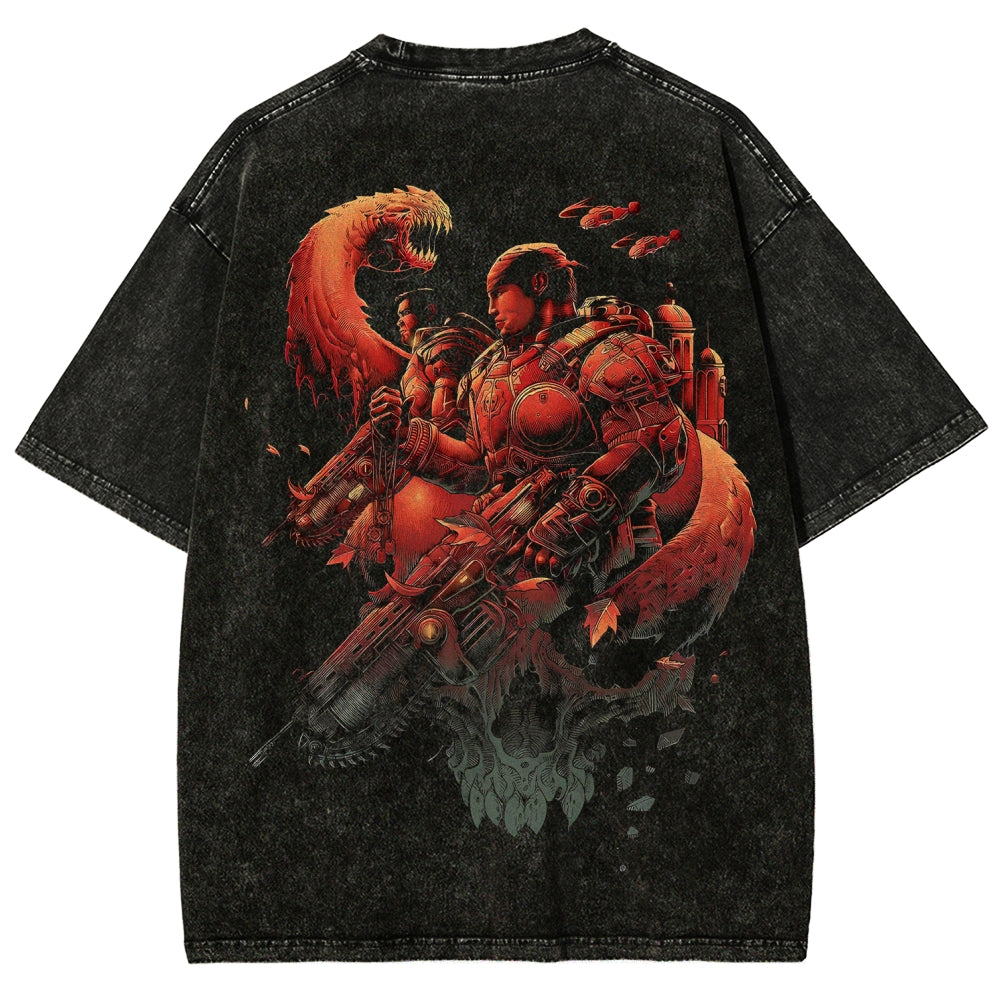 Gears of War Unisex Fit Washed T-Shirt 2601018212