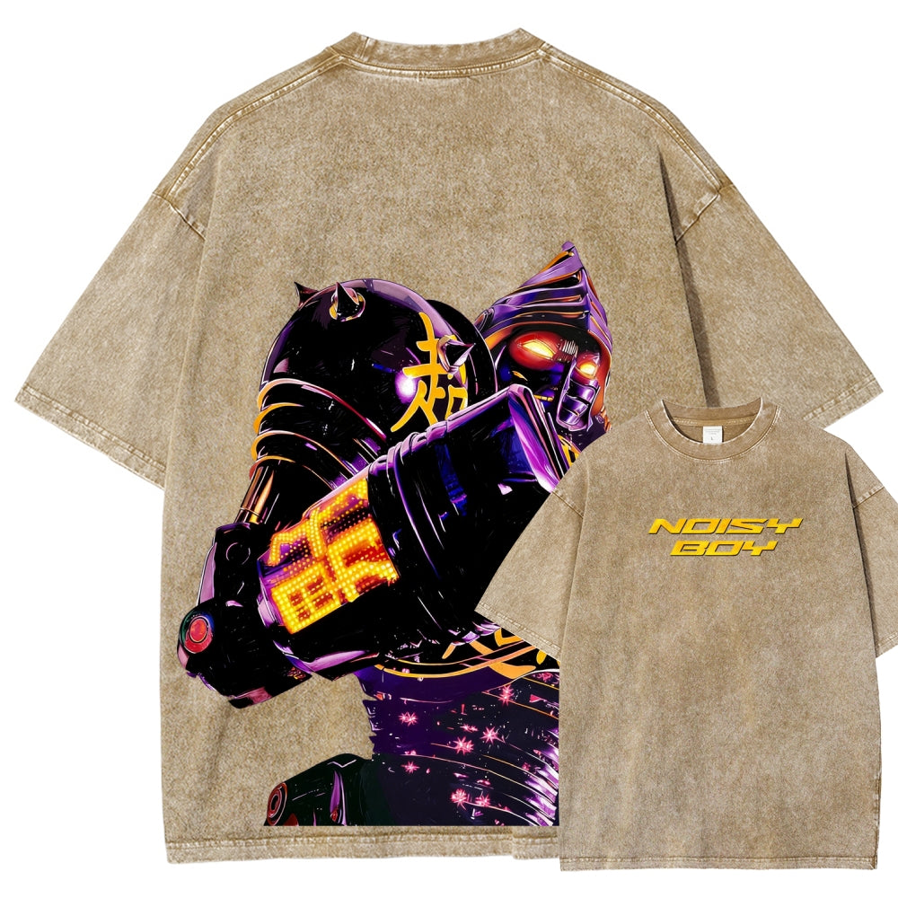 Real Steel Unisex Fit Washed T-Shirt 2601018300