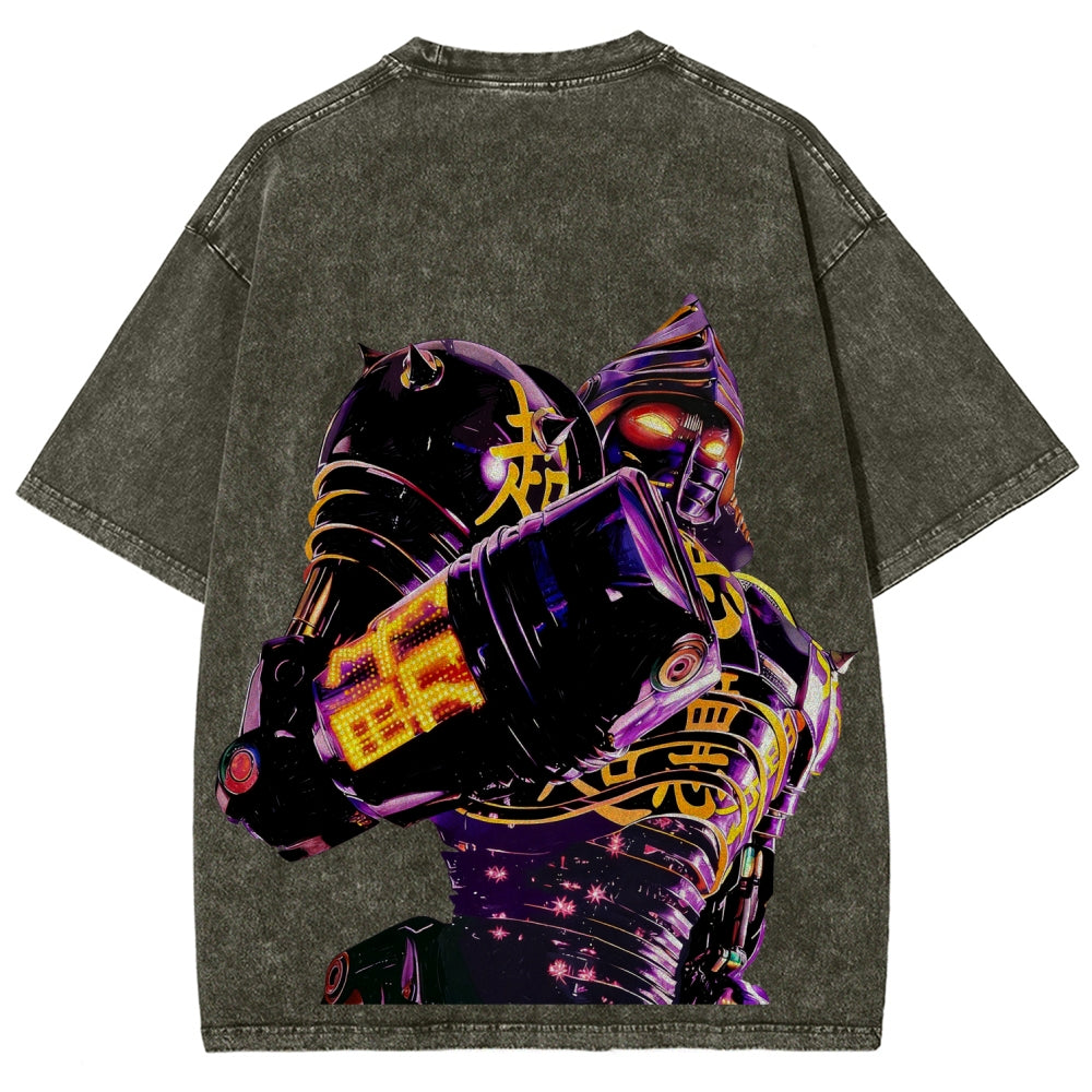 Real Steel Unisex Fit Washed T-Shirt 2601018300