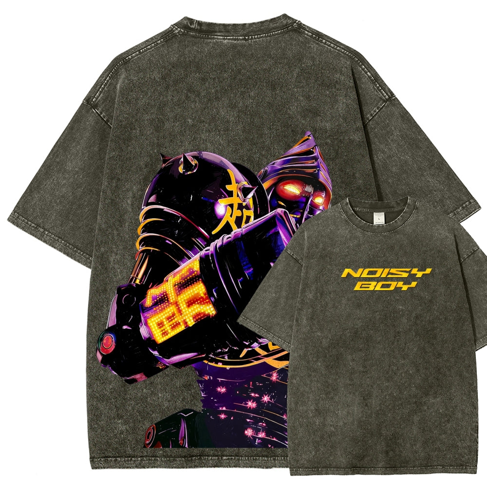 Real Steel Unisex Fit Washed T-Shirt 2601018300