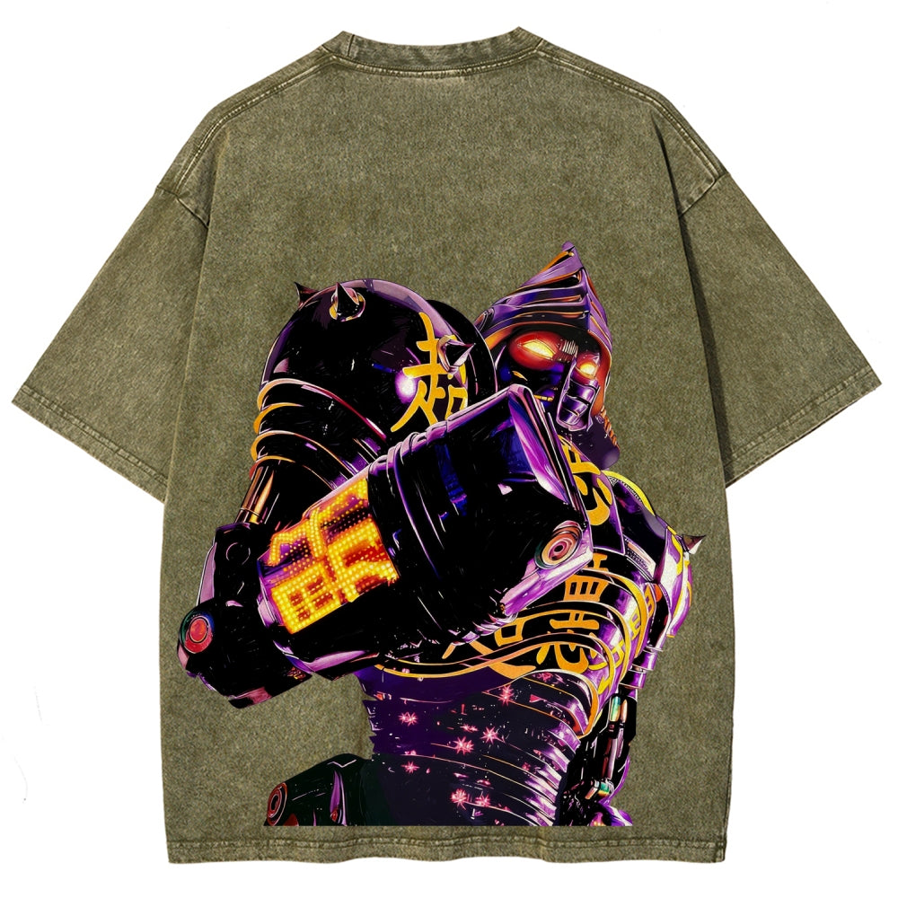 Real Steel Unisex Fit Washed T-Shirt 2601018300