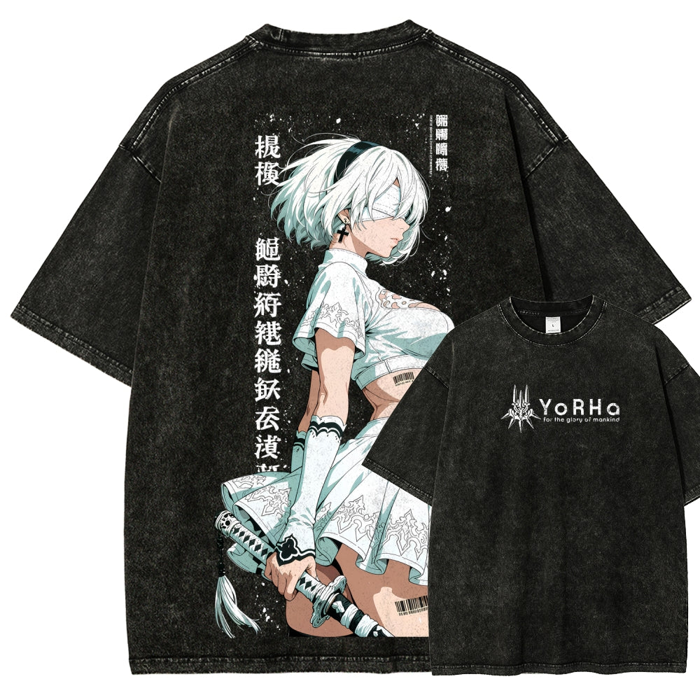 Nier: Automata Unisex Fit Washed T-Shirt 2601018993