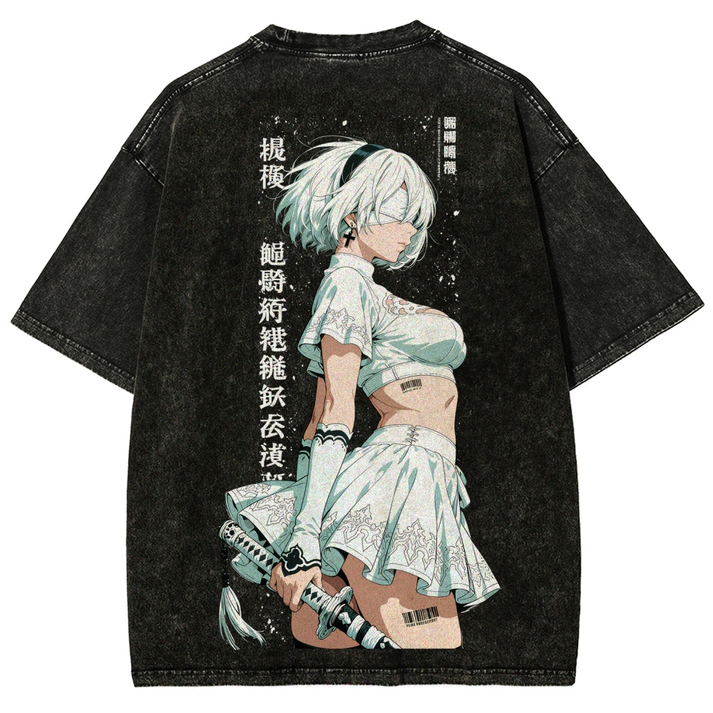 Nier: Automata Unisex Fit Washed T-Shirt 2601018993