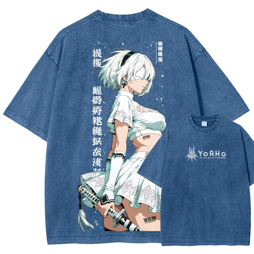 Nier: Automata Unisex Fit Washed T-Shirt 2601018993