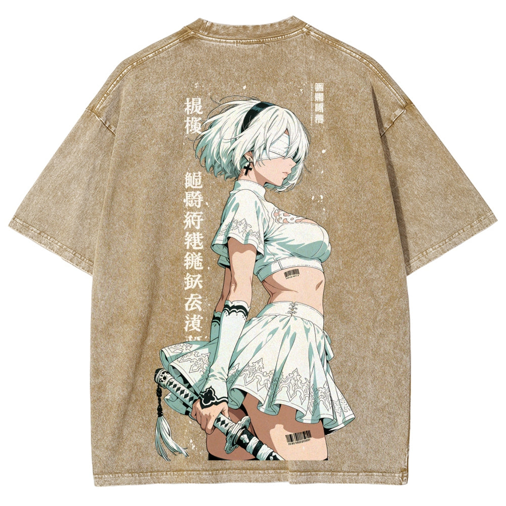 Nier: Automata Unisex Fit Washed T-Shirt 2601018993