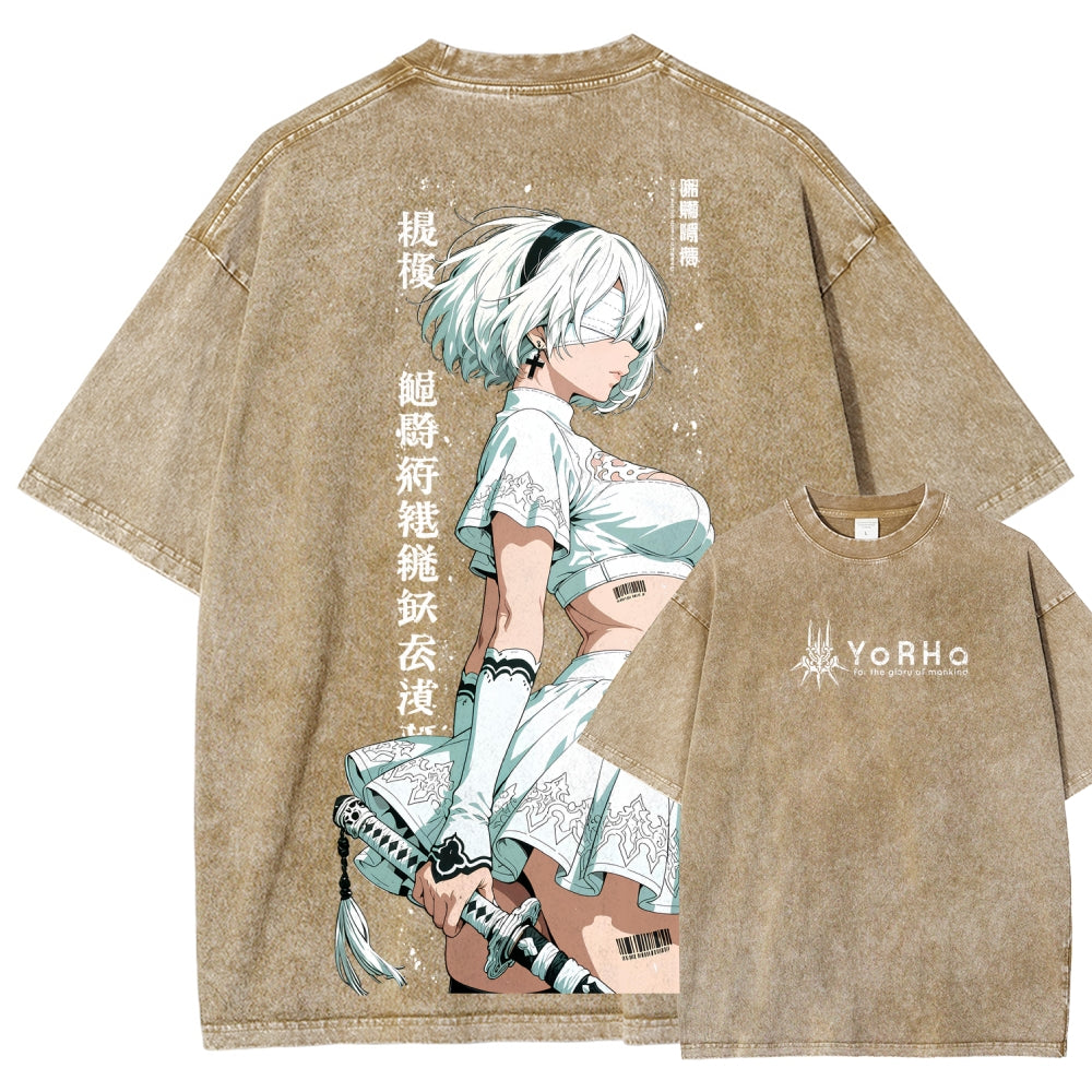 Nier: Automata Unisex Fit Washed T-Shirt 2601018993