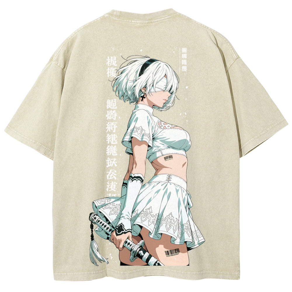 Nier: Automata Unisex Fit Washed T-Shirt 2601018993