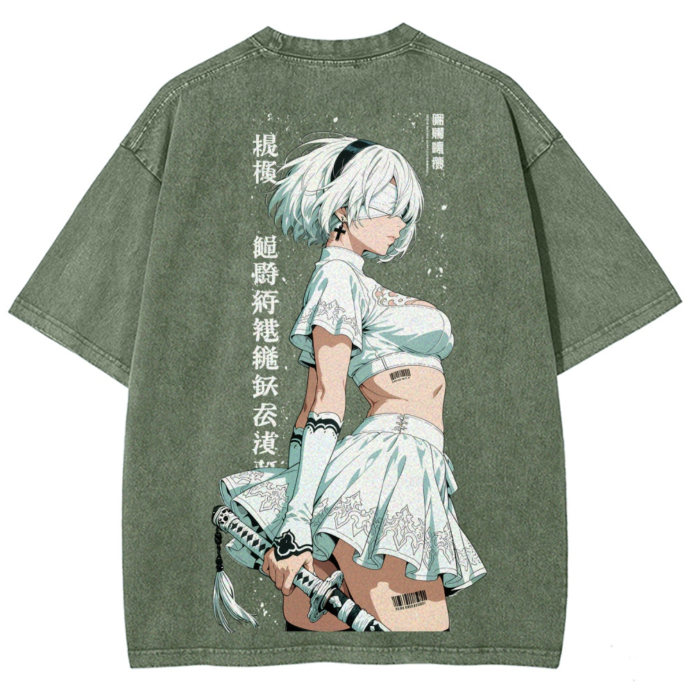 Nier: Automata Unisex Fit Washed T-Shirt 2601018993