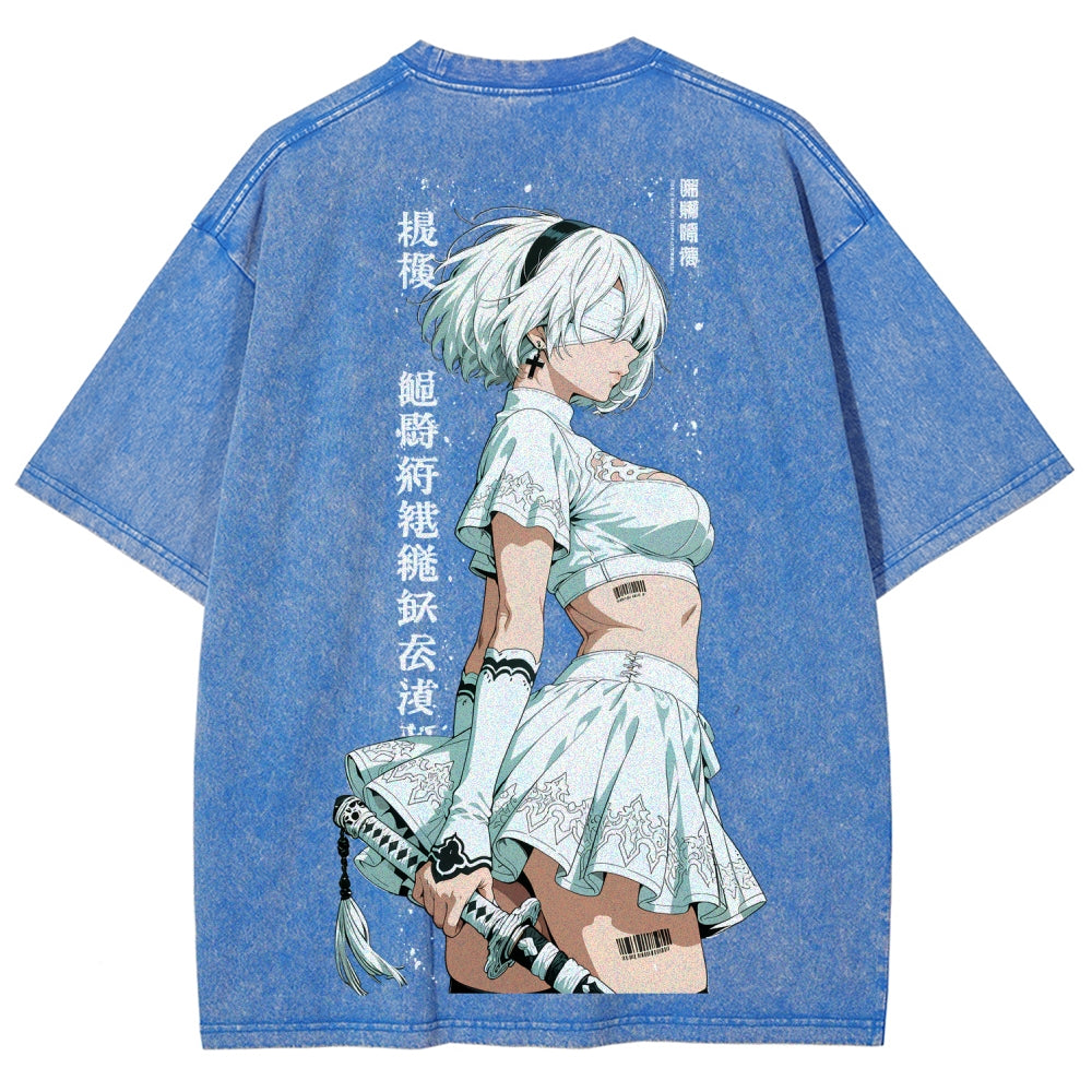Nier: Automata Unisex Fit Washed T-Shirt 2601018993