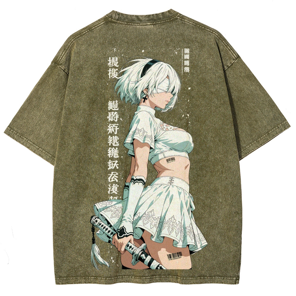 Nier: Automata Unisex Fit Washed T-Shirt 2601018993