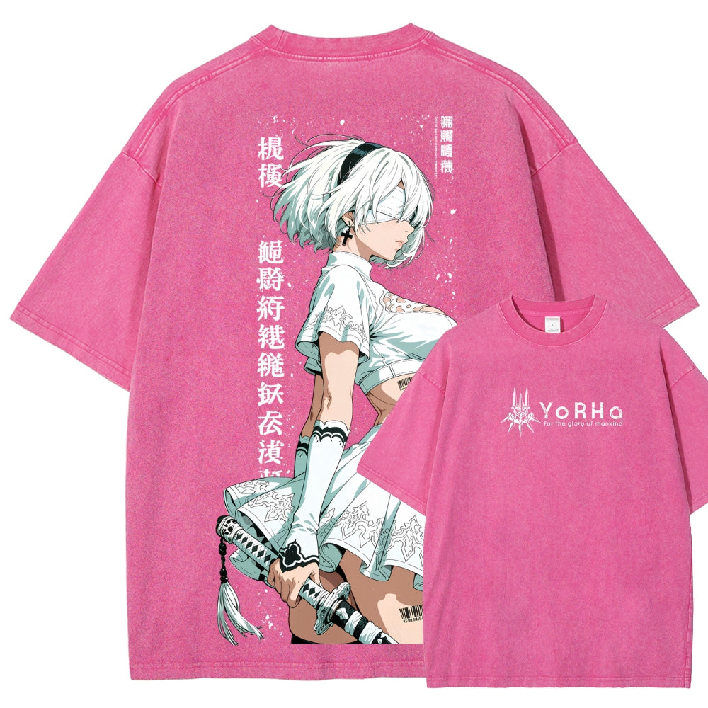 Nier: Automata Unisex Fit Washed T-Shirt 2601018993