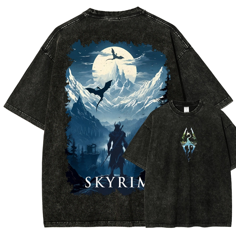The Elder Scrolls Unisex Fit Washed T-Shirt 2602000592