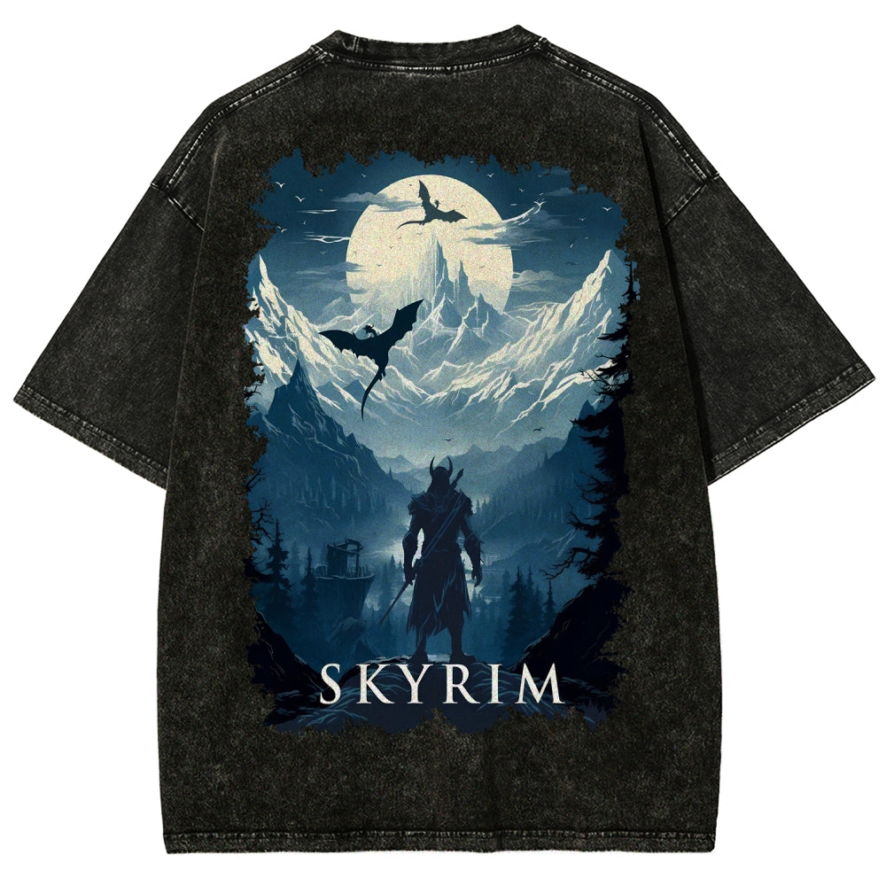 The Elder Scrolls Unisex Fit Washed T-Shirt 2602000592