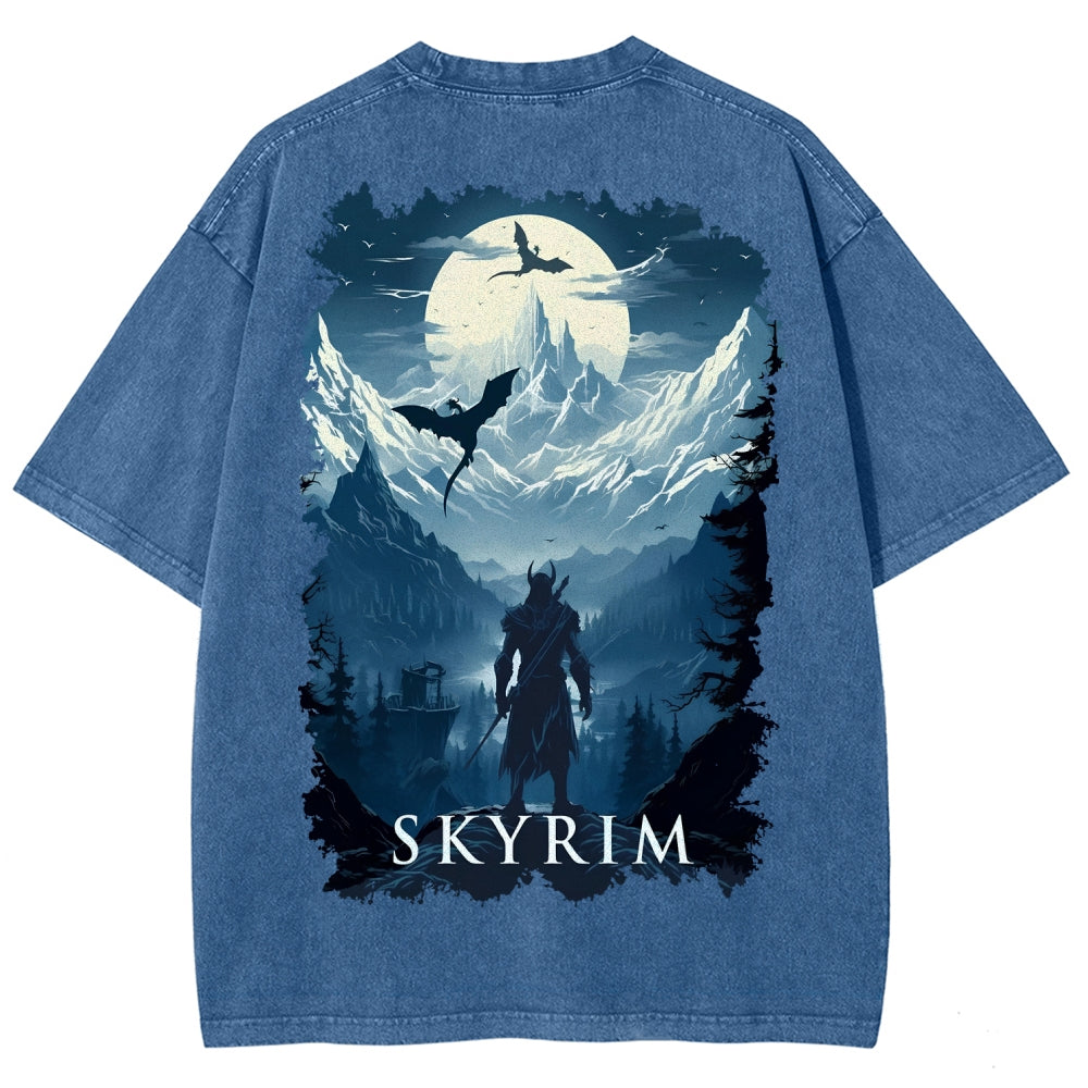 The Elder Scrolls Unisex Fit Washed T-Shirt 2602000592