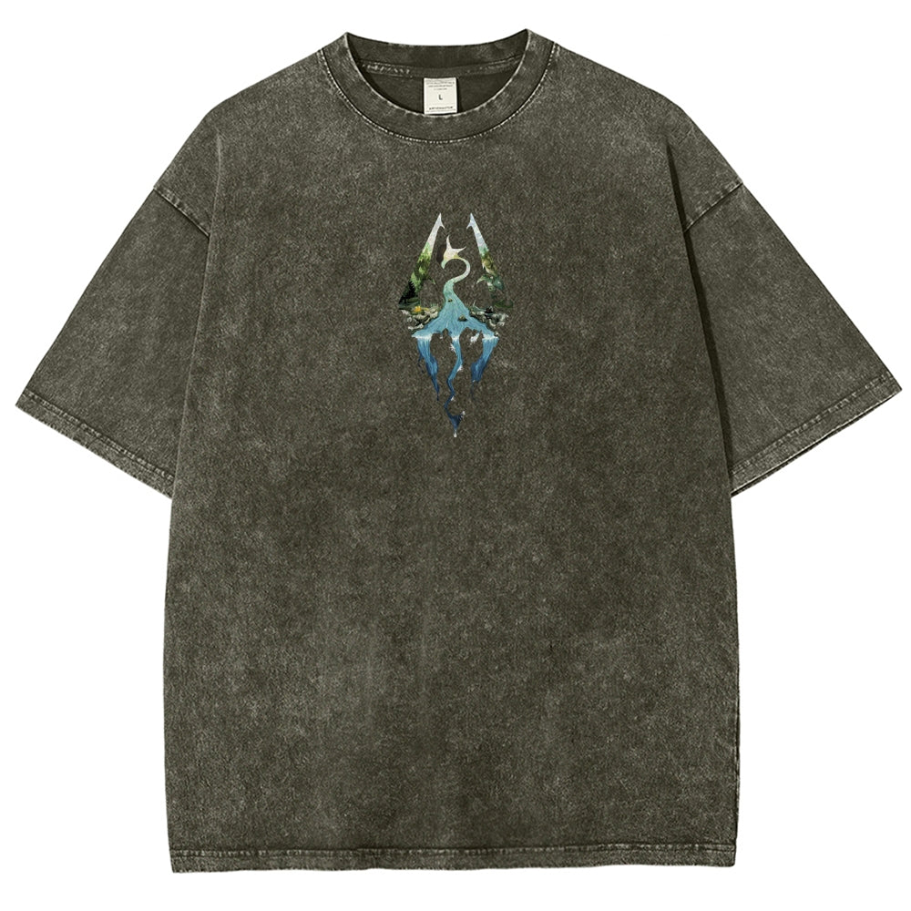 The Elder Scrolls Unisex Fit Washed T-Shirt 2602000592