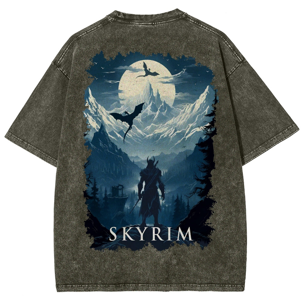The Elder Scrolls Unisex Fit Washed T-Shirt 2602000592