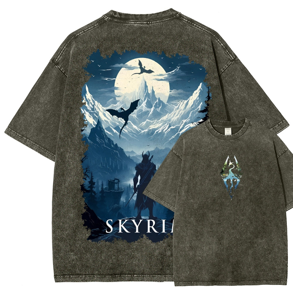 The Elder Scrolls Unisex Fit Washed T-Shirt 2602000592