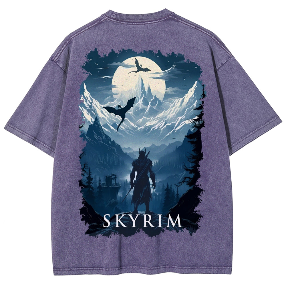 The Elder Scrolls Unisex Fit Washed T-Shirt 2602000592