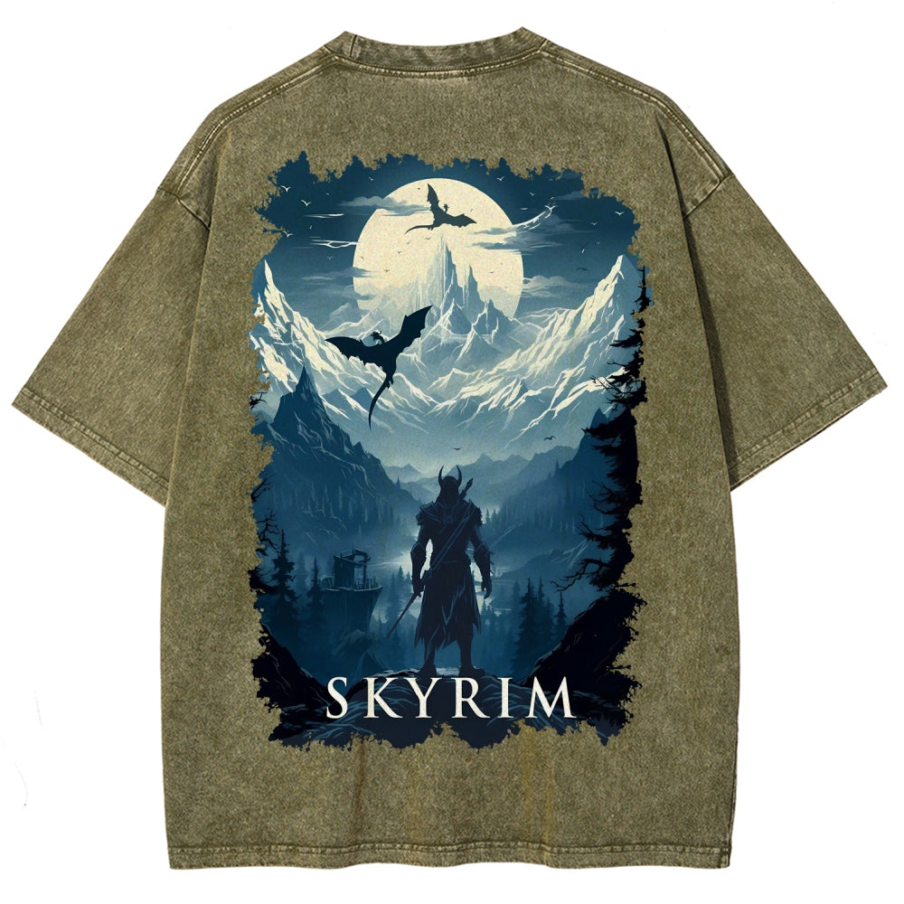 The Elder Scrolls Unisex Fit Washed T-Shirt 2602000592