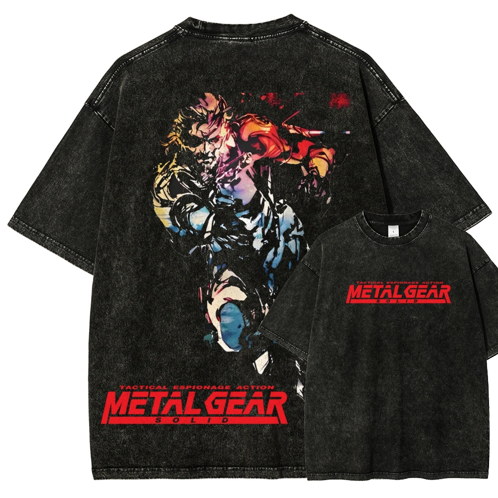 Metal Gear Solid Unisex Fit Washed T-Shirt 2602000910