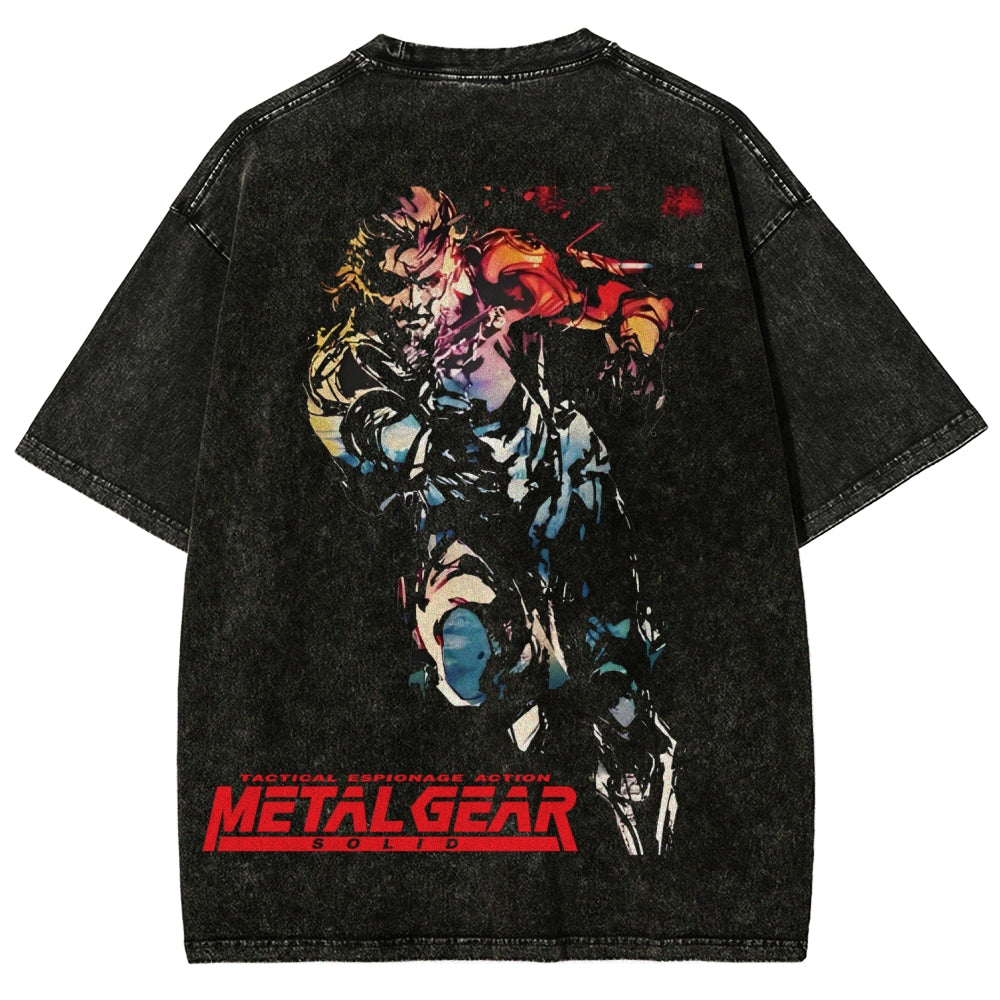 Metal Gear Solid Unisex Fit Washed T-Shirt 2602000910