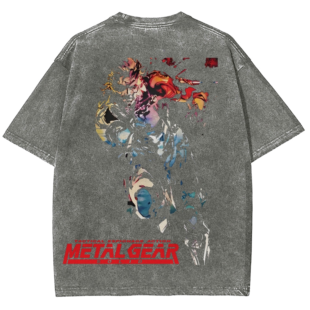 Metal Gear Solid Unisex Fit Washed T-Shirt 2602000910