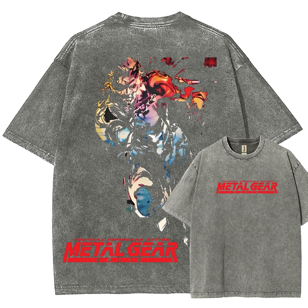 Metal Gear Solid Unisex Fit Washed T-Shirt 2602000910