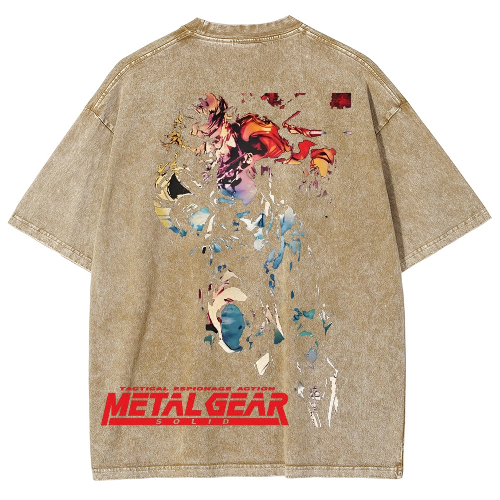 Metal Gear Solid Unisex Fit Washed T-Shirt 2602000910