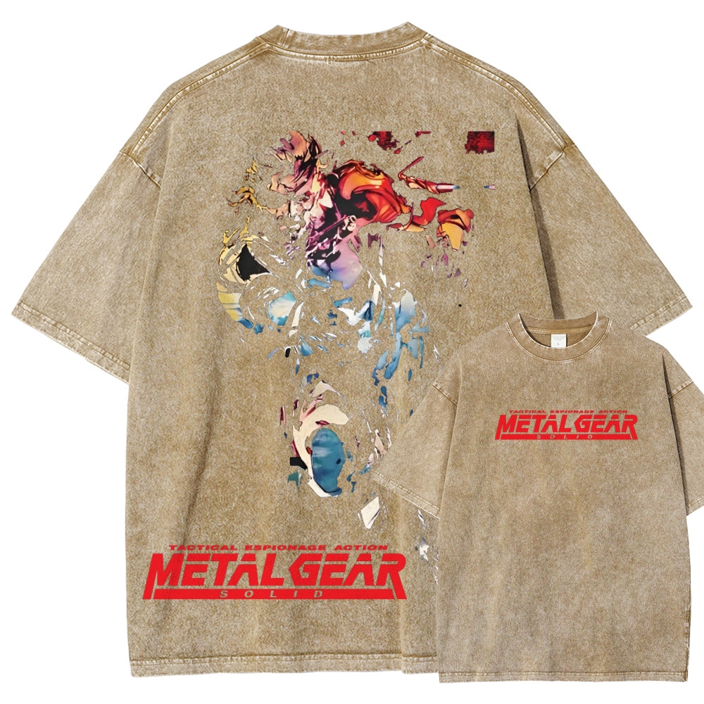Metal Gear Solid Unisex Fit Washed T-Shirt 2602000910