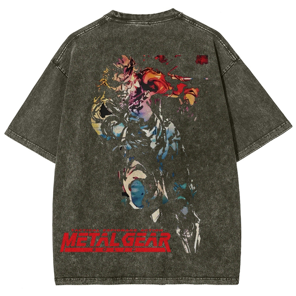 Metal Gear Solid Unisex Fit Washed T-Shirt 2602000910