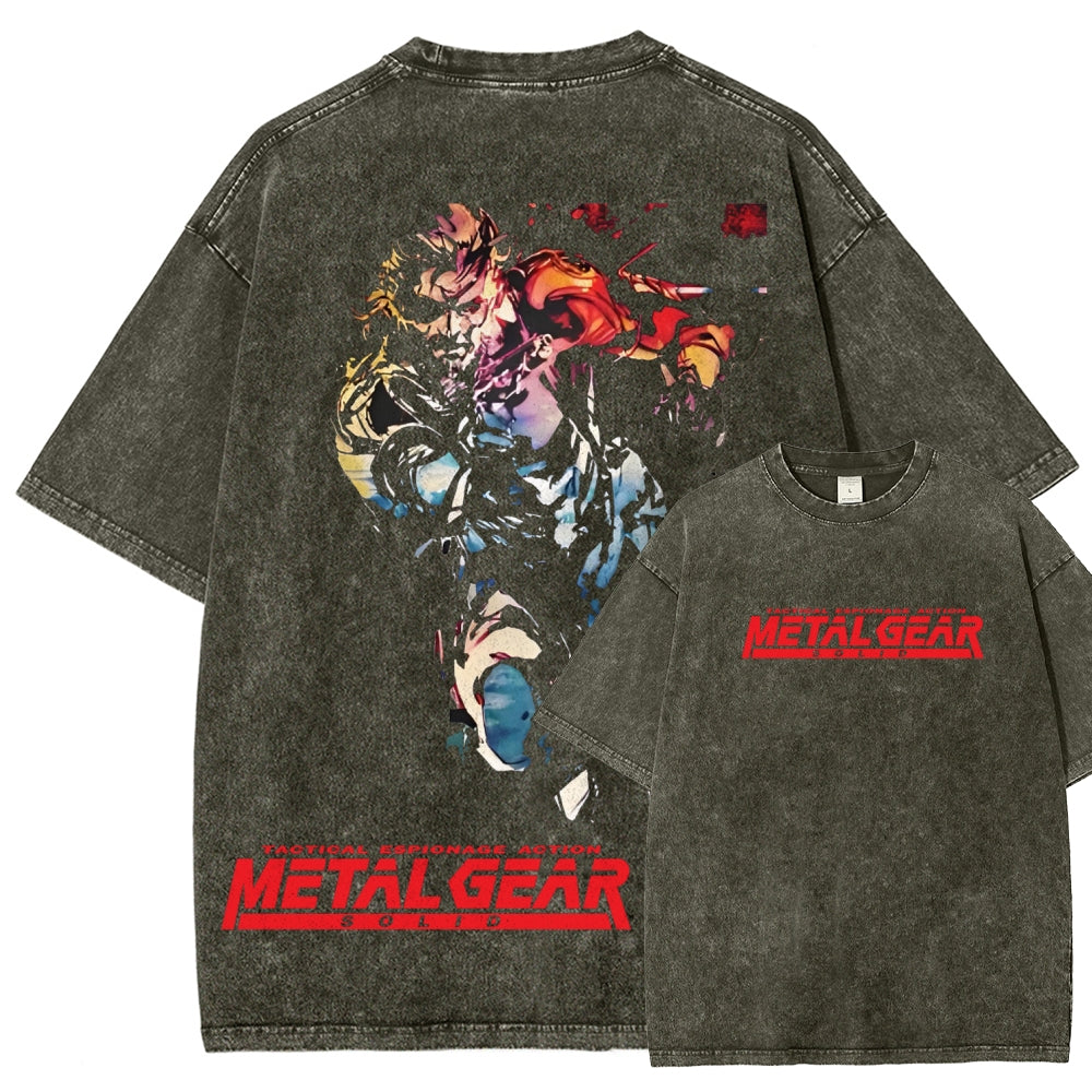 Metal Gear Solid Unisex Fit Washed T-Shirt 2602000910