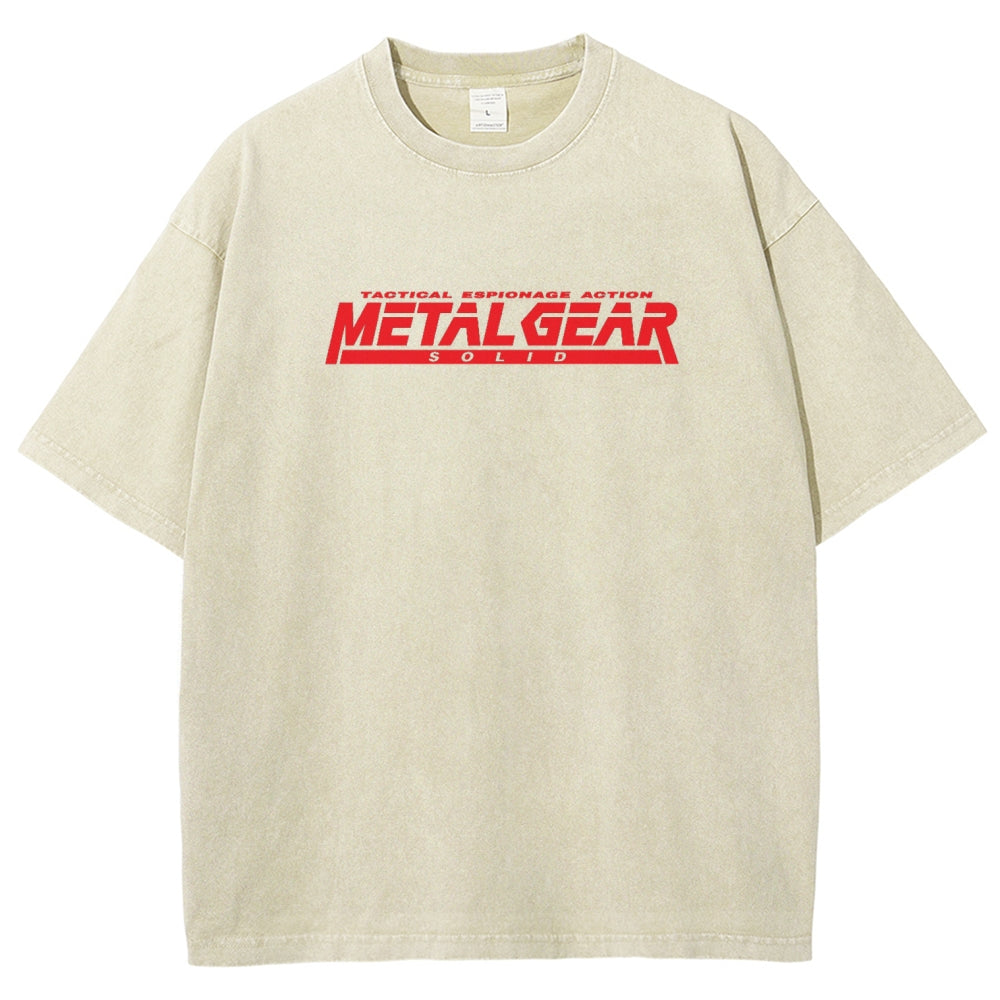 Metal Gear Solid Unisex Fit Washed T-Shirt 2602000910