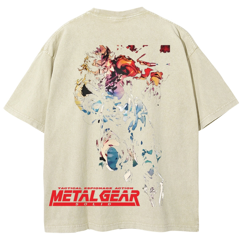 Metal Gear Solid Unisex Fit Washed T-Shirt 2602000910