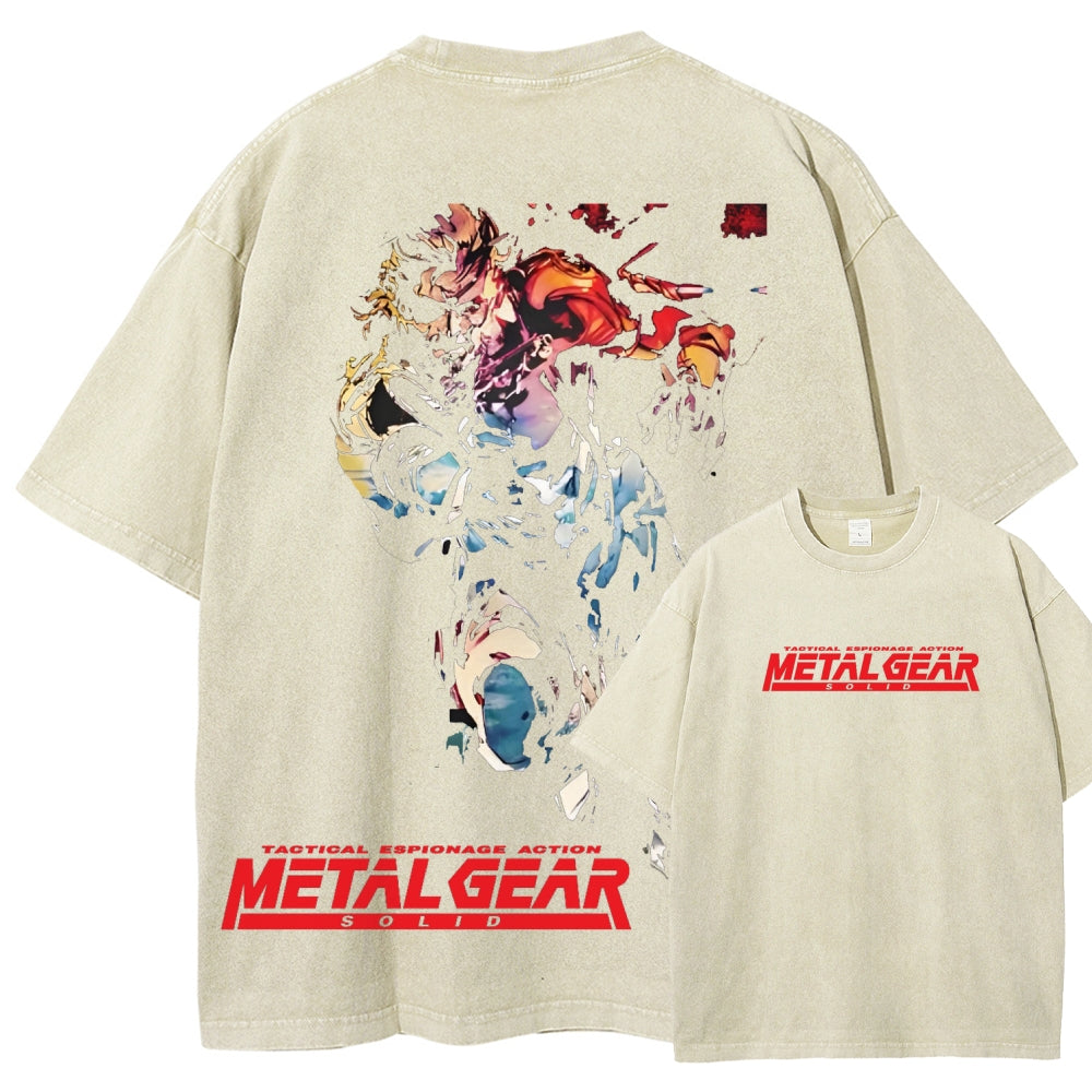 Metal Gear Solid Unisex Fit Washed T-Shirt 2602000910
