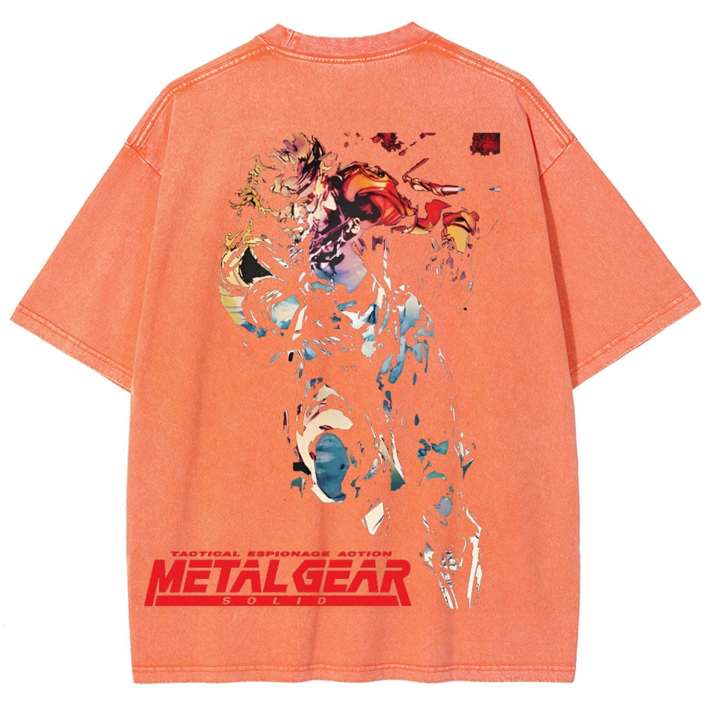 Metal Gear Solid Unisex Fit Washed T-Shirt 2602000910