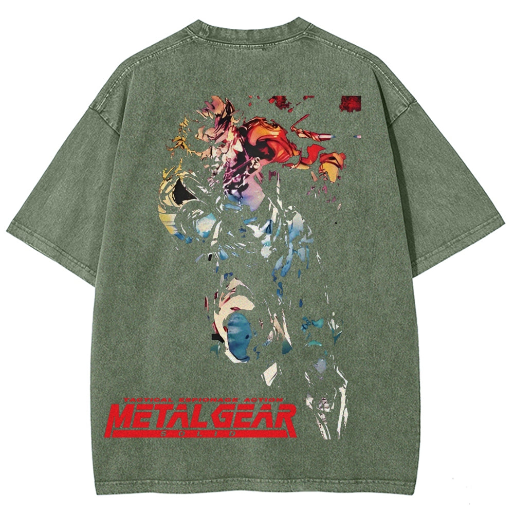 Metal Gear Solid Unisex Fit Washed T-Shirt 2602000910