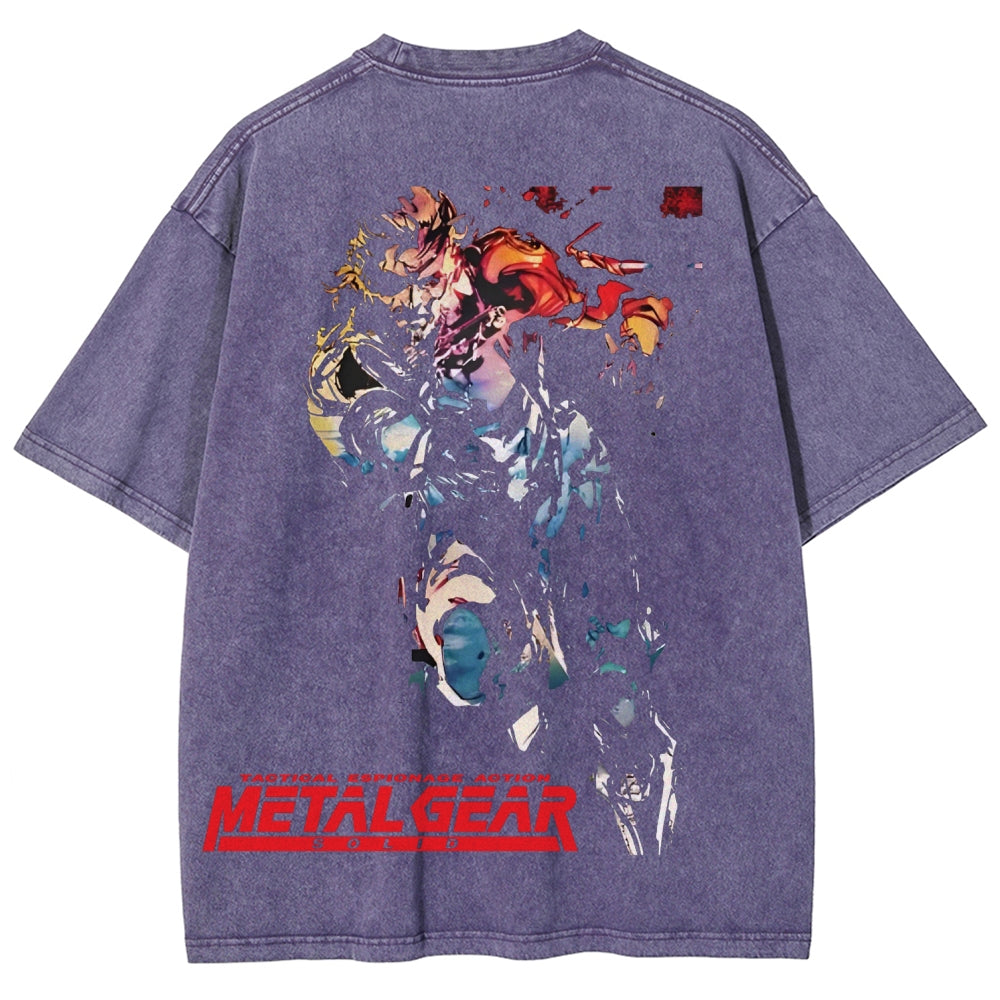 Metal Gear Solid Unisex Fit Washed T-Shirt 2602000910