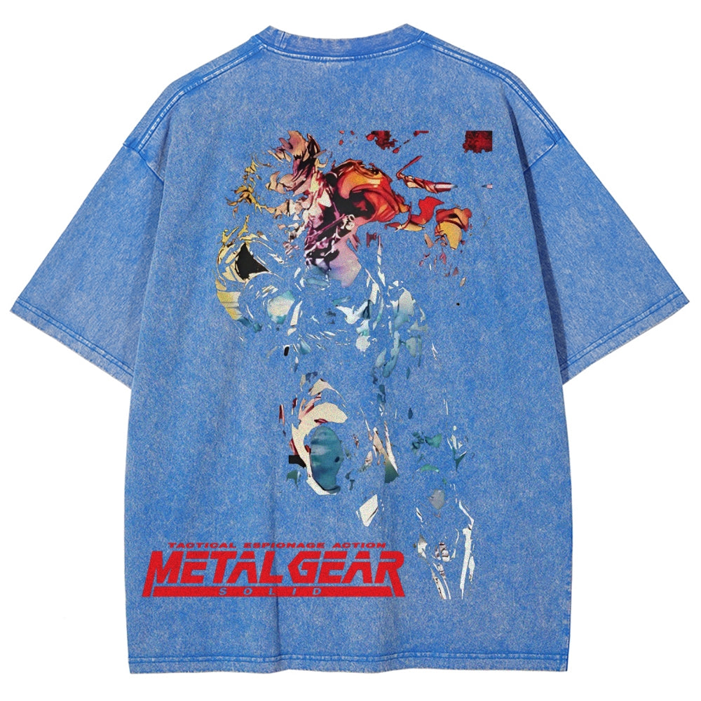 Metal Gear Solid Unisex Fit Washed T-Shirt 2602000910