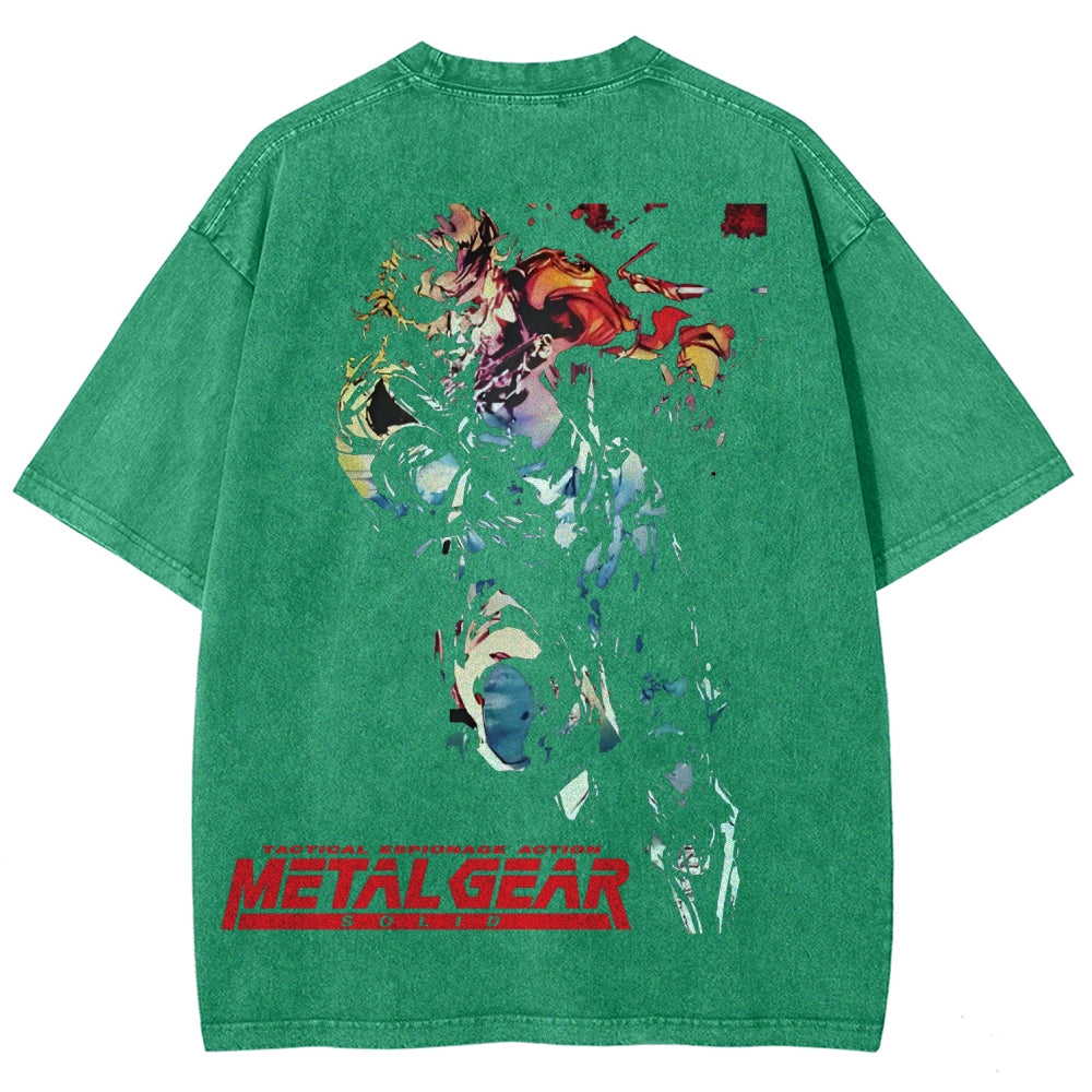 Metal Gear Solid Unisex Fit Washed T-Shirt 2602000910