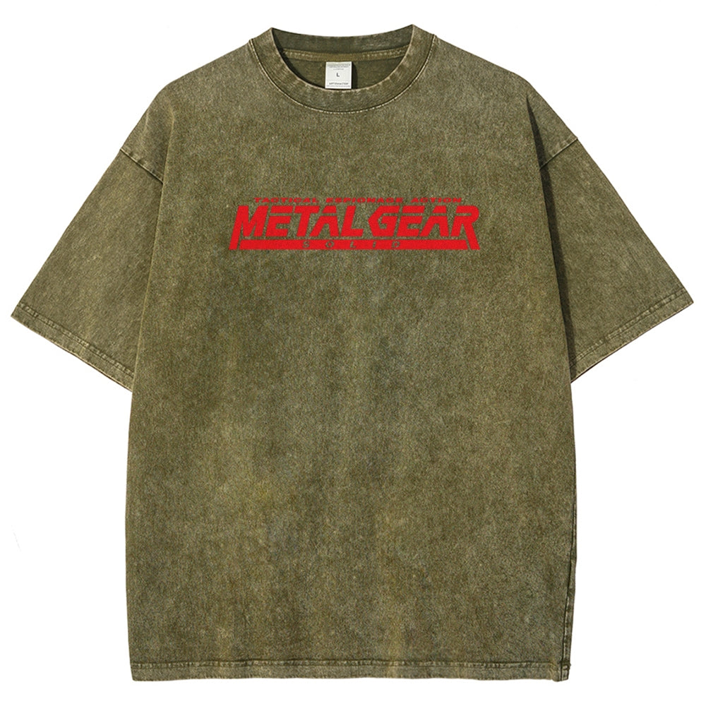 Metal Gear Solid Unisex Fit Washed T-Shirt 2602000910