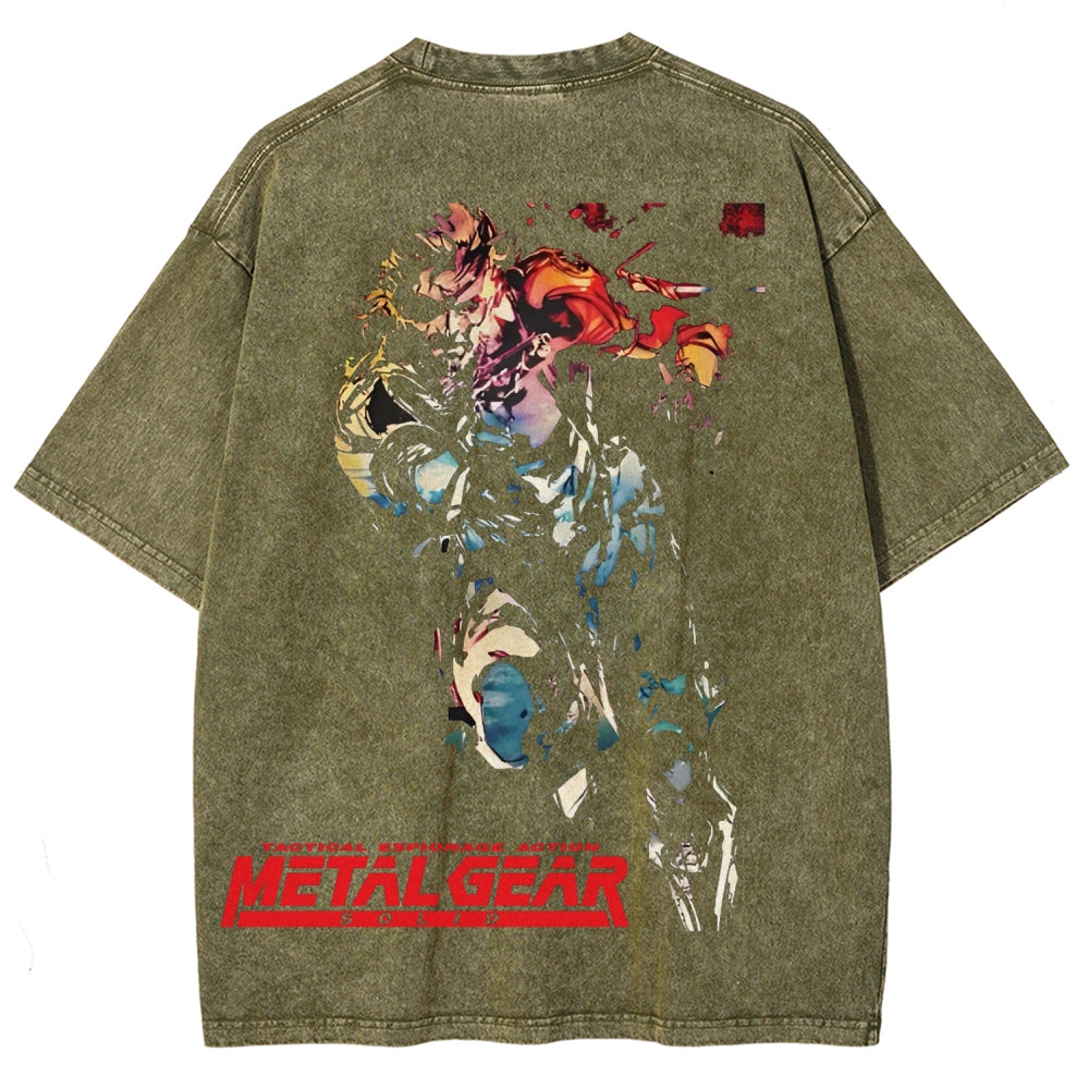 Metal Gear Solid Unisex Fit Washed T-Shirt 2602000910